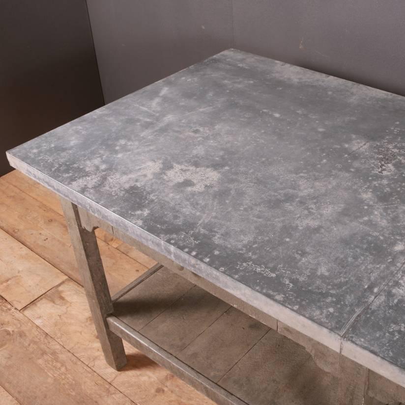 Zinc Top Florist Table In Good Condition In Leamington Spa, Warwickshire