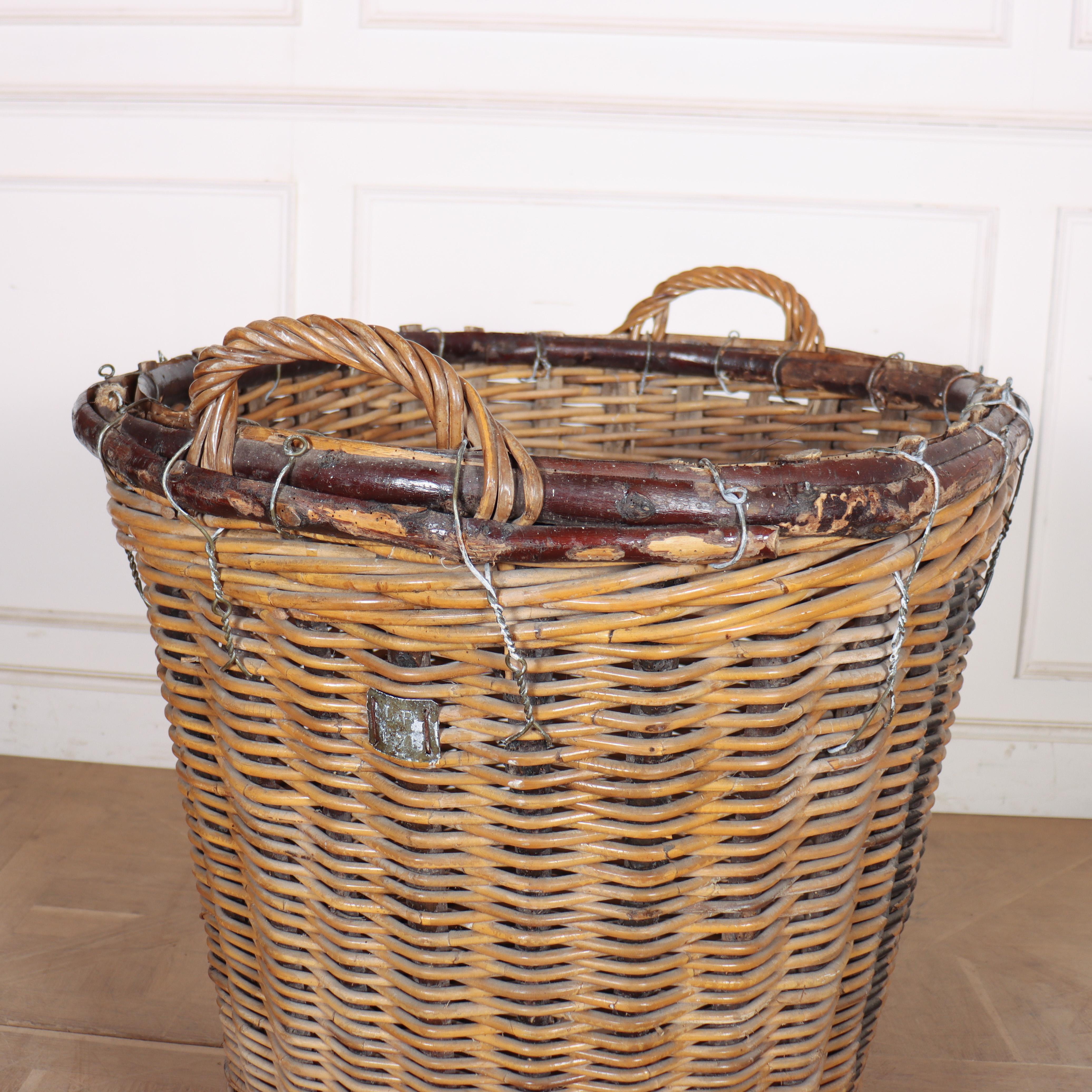 18th Century and Earlier French Log Basket For Sale