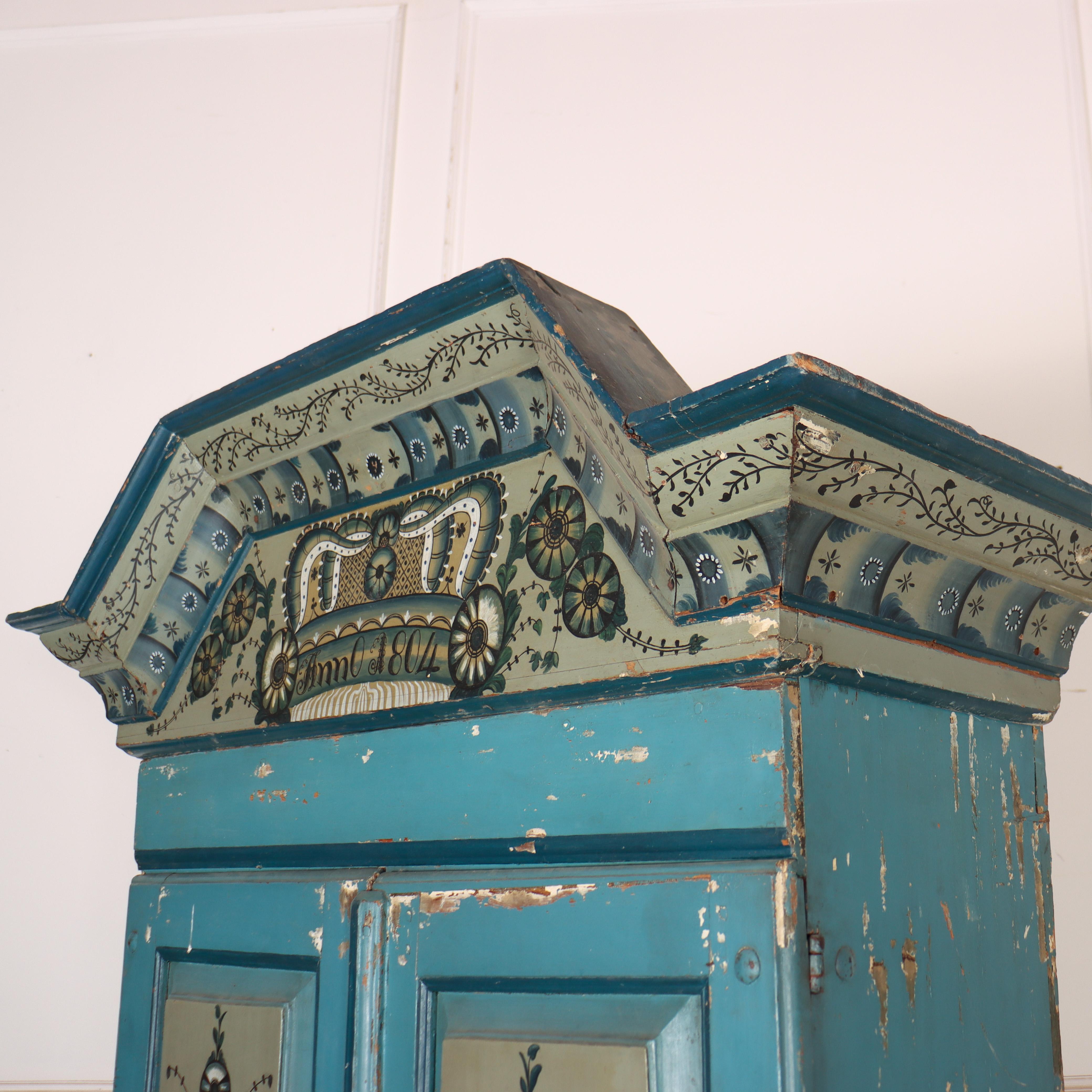 Gustavian Swedish Kitchen Cabinet For Sale 2