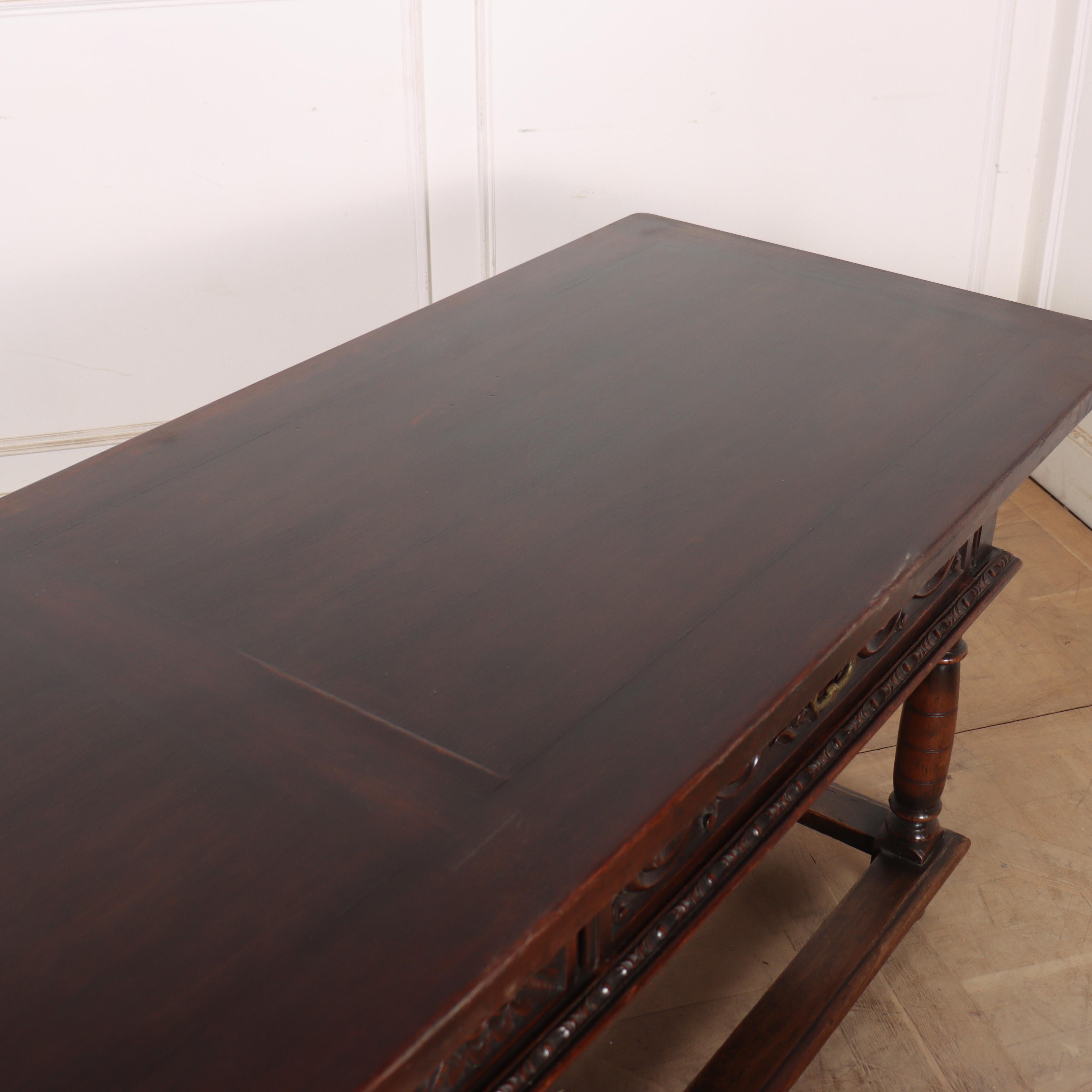 Italian Walnut Console Table For Sale 5