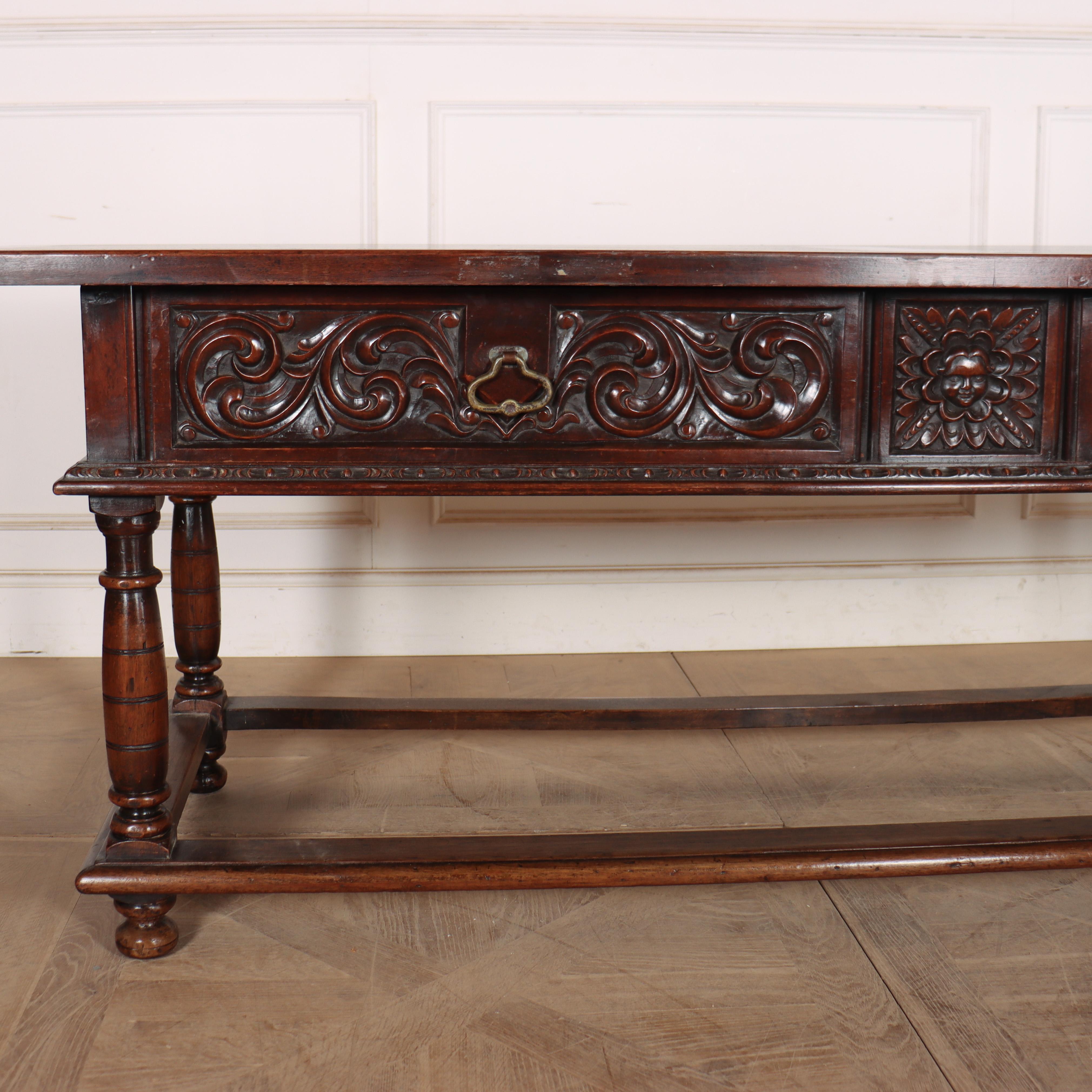 Late 19th century Italian walnut console table with a very good colour. 1890. 


Code: 8979

Dimensions:
W: 92.5