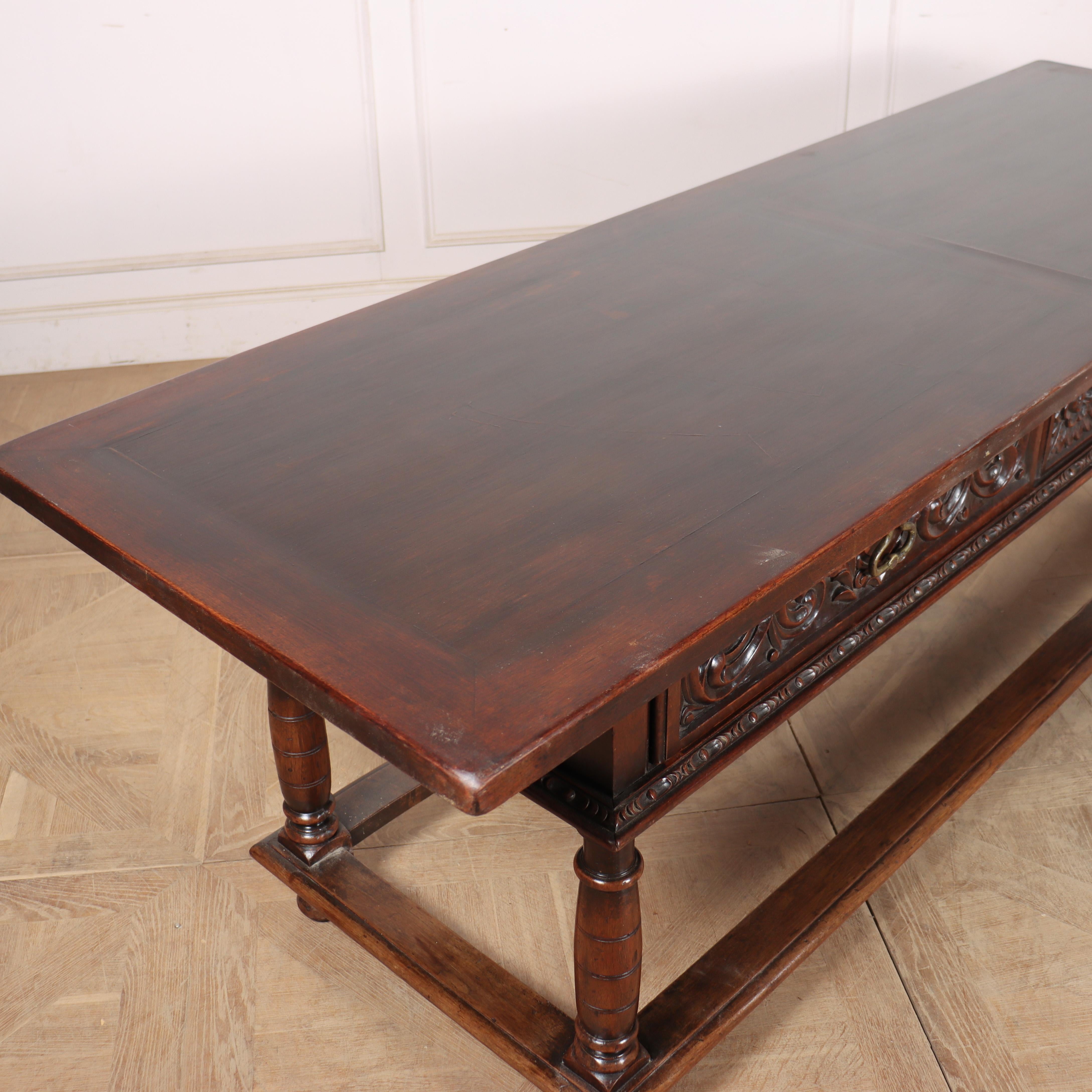 Italian Walnut Console Table For Sale 4