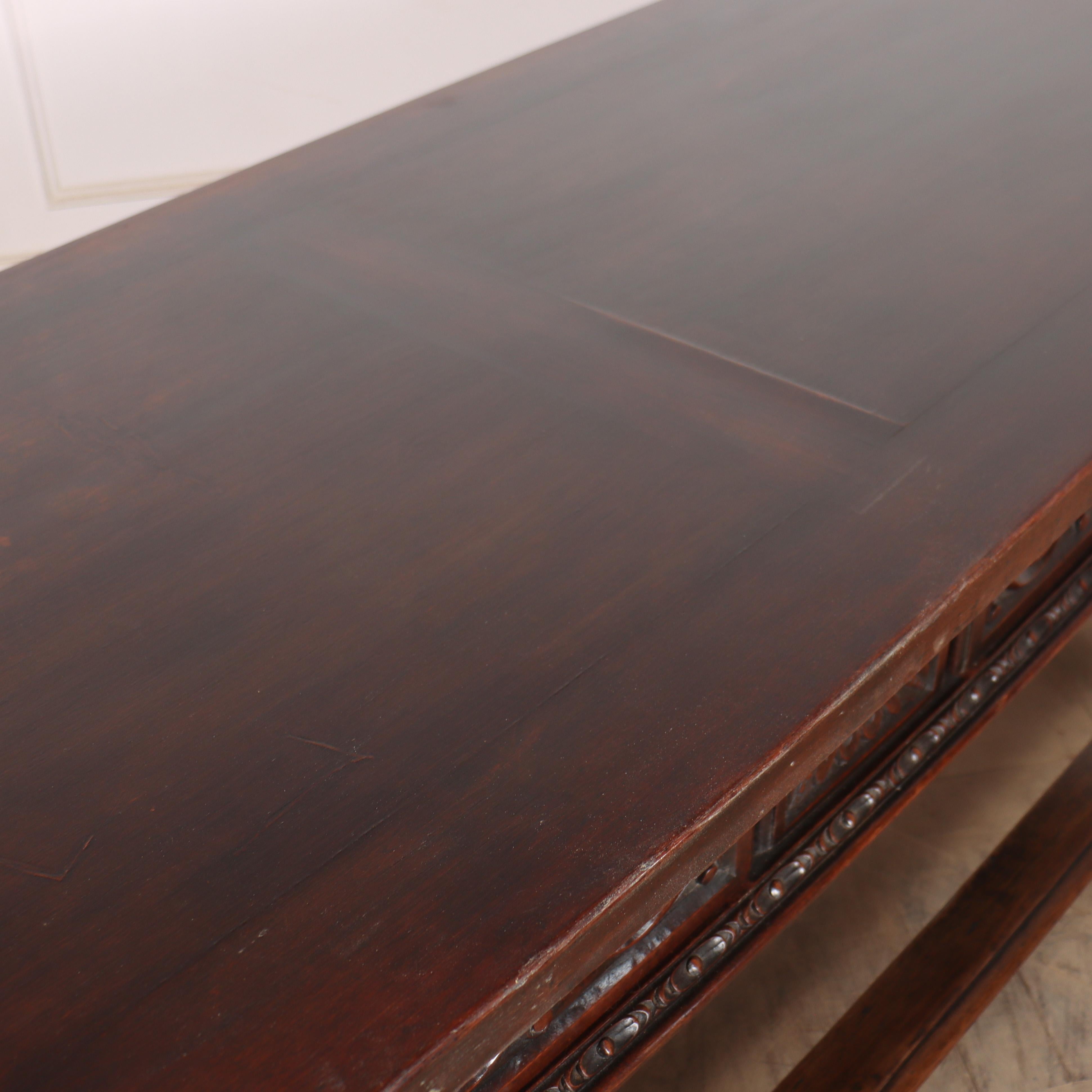 Italian Walnut Console Table For Sale 6