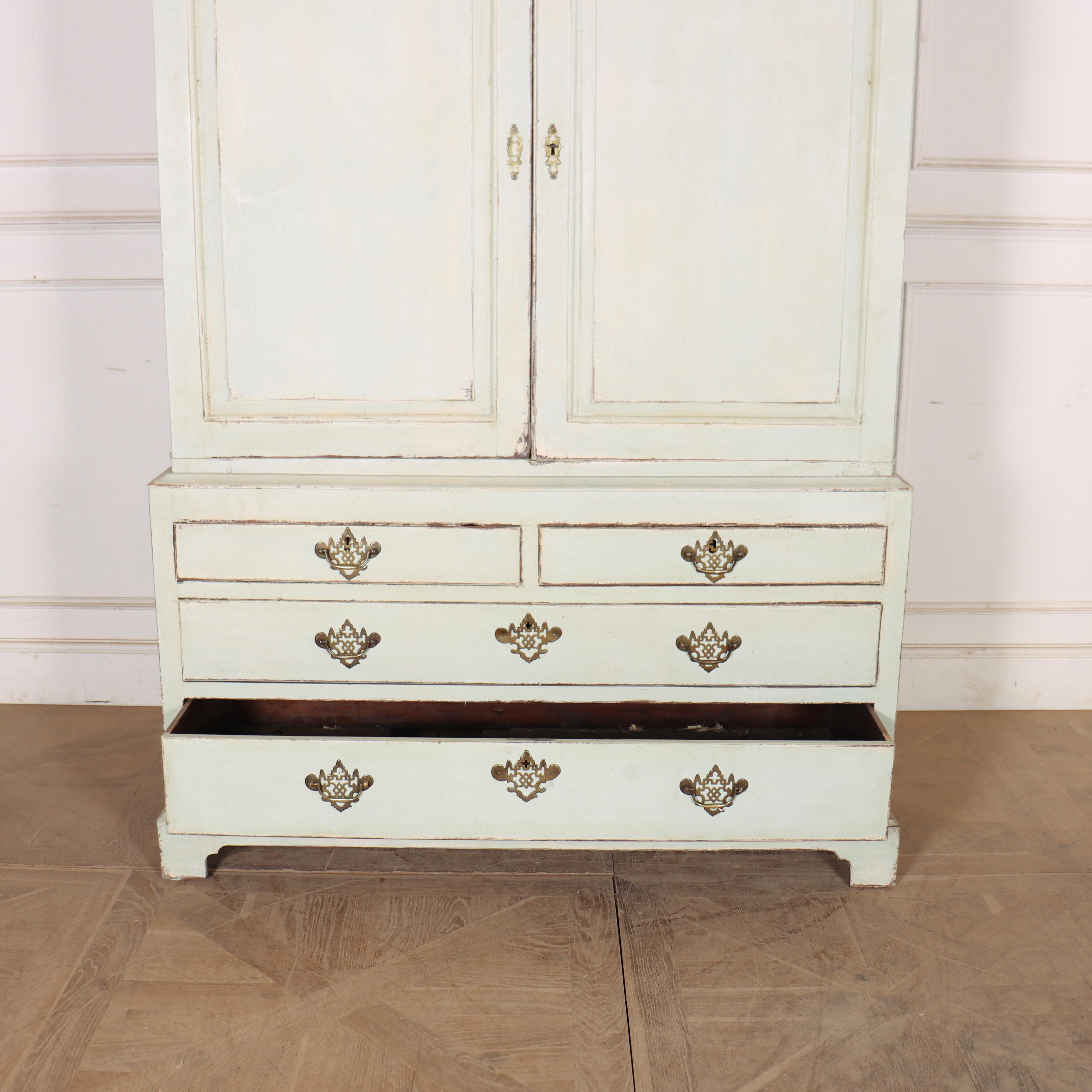 Welsh Painted Hanging Cupboard For Sale 3