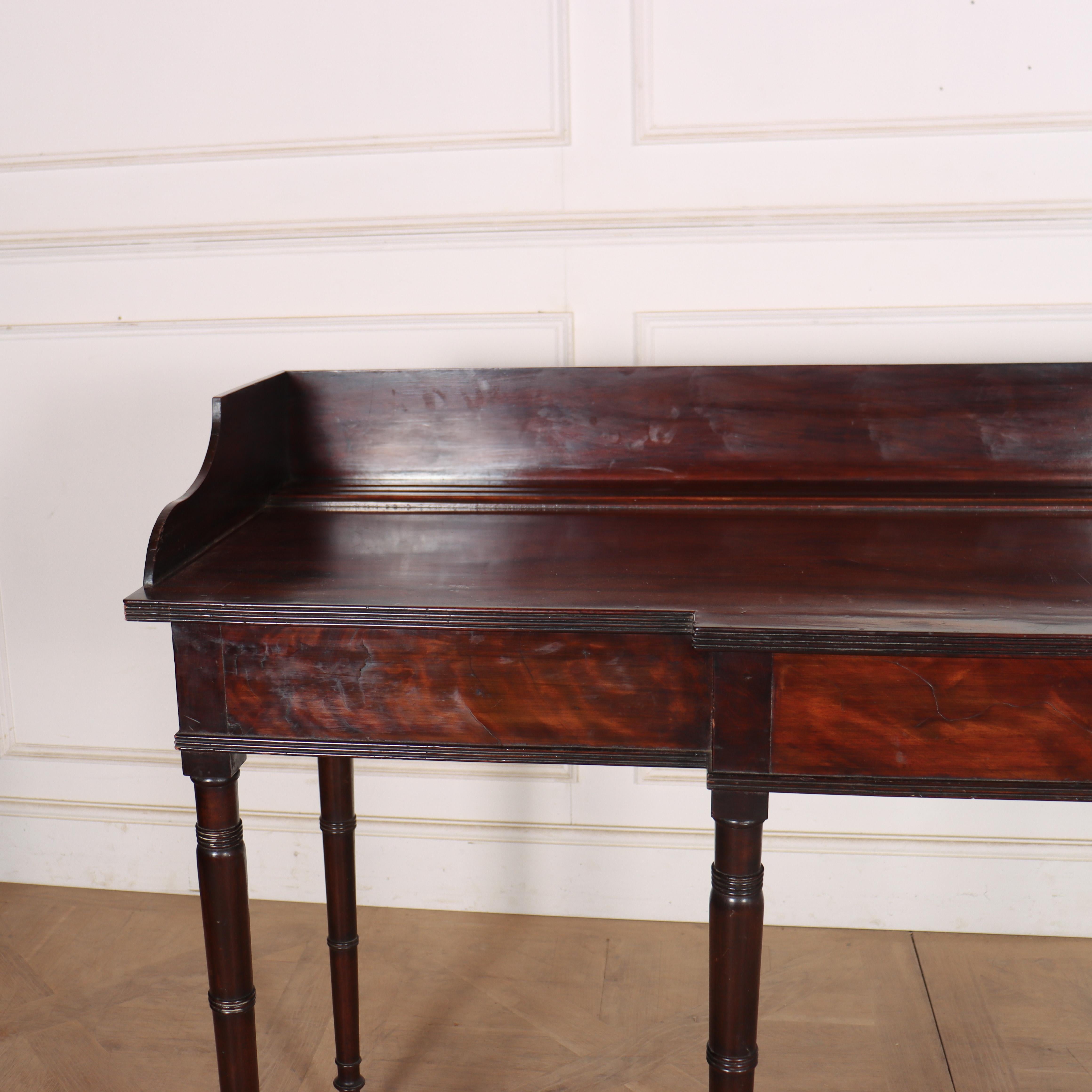 George IV English Regency Breakfront Console Table For Sale
