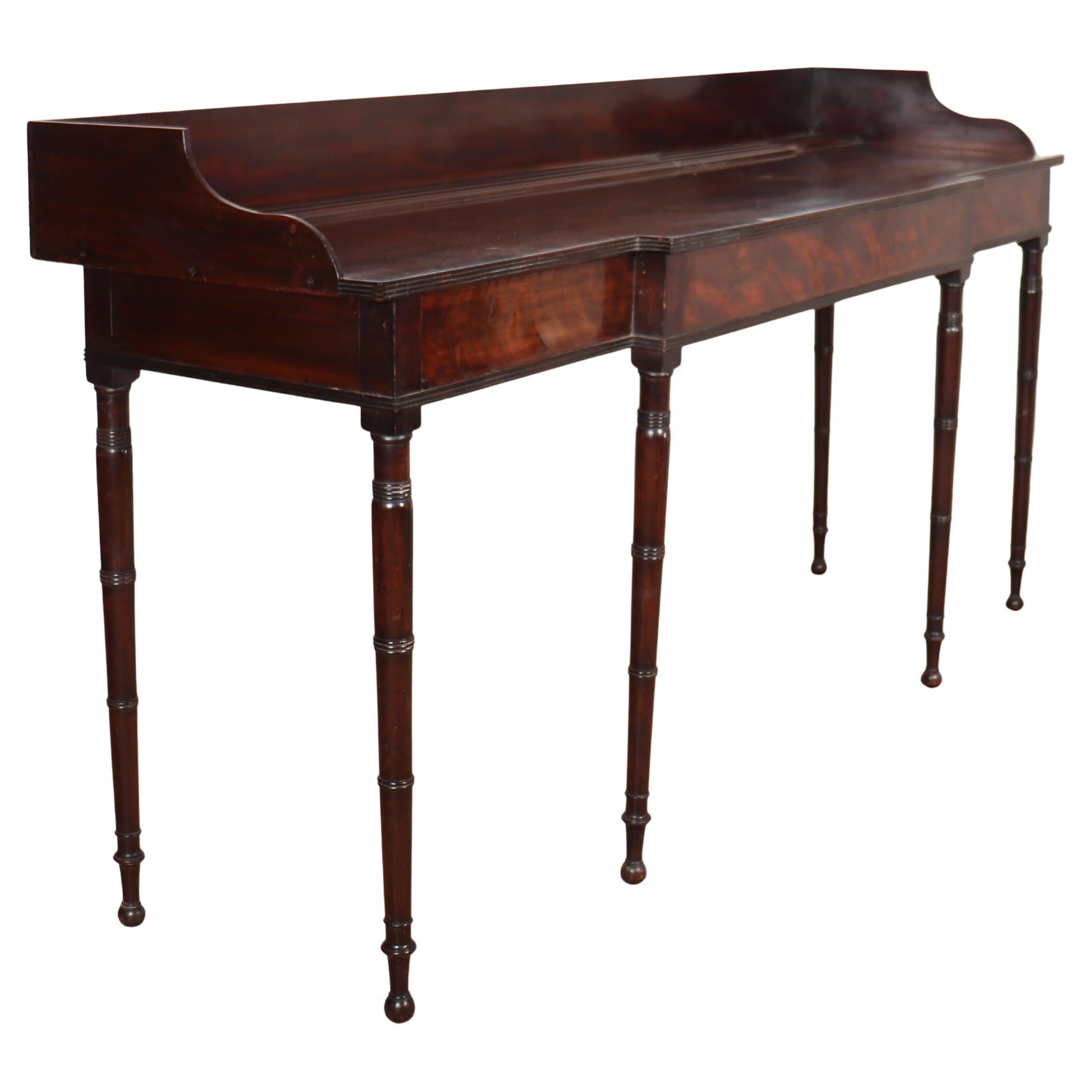 English Regency Breakfront Console Table For Sale