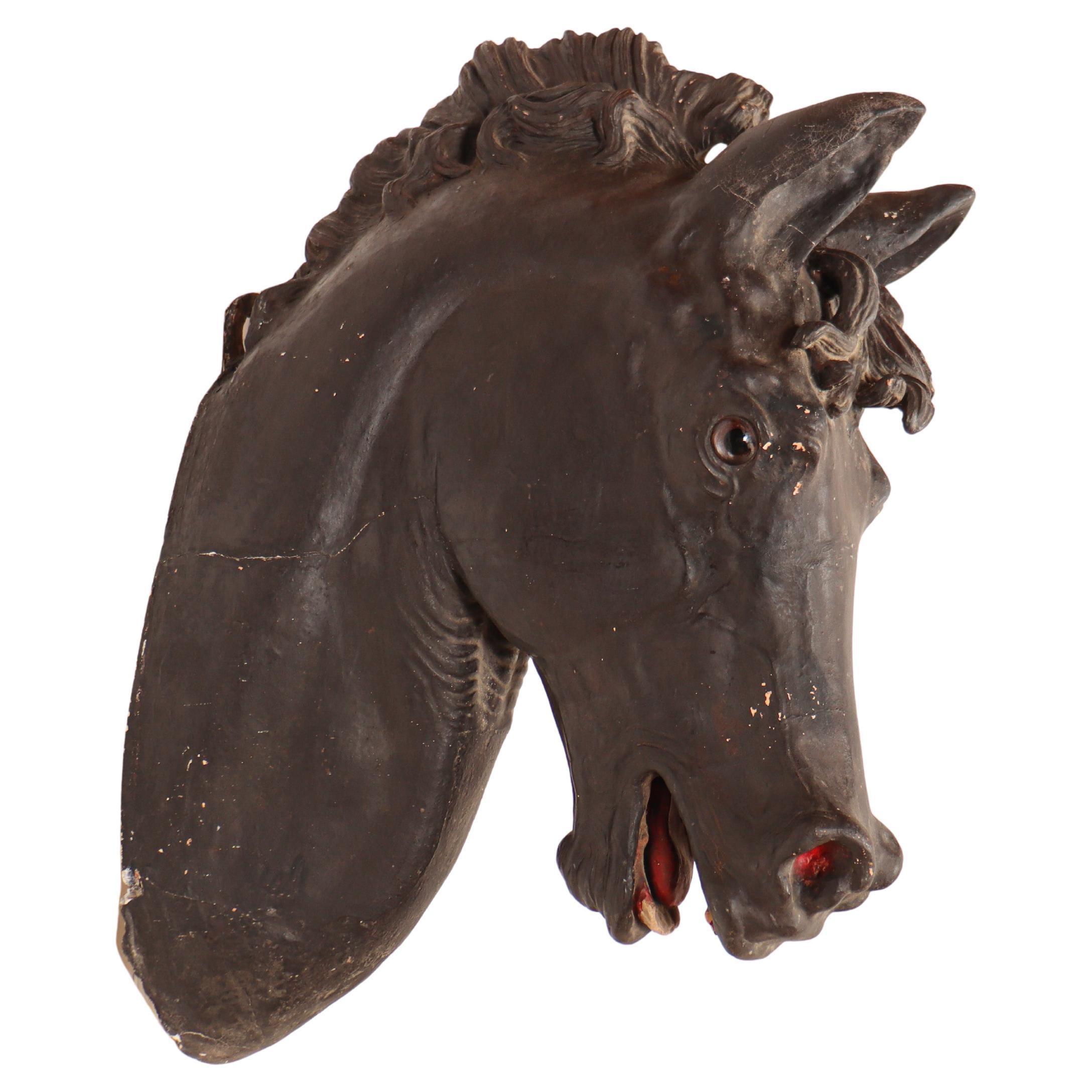 Testa di cavallo spagnola del XIX secolo