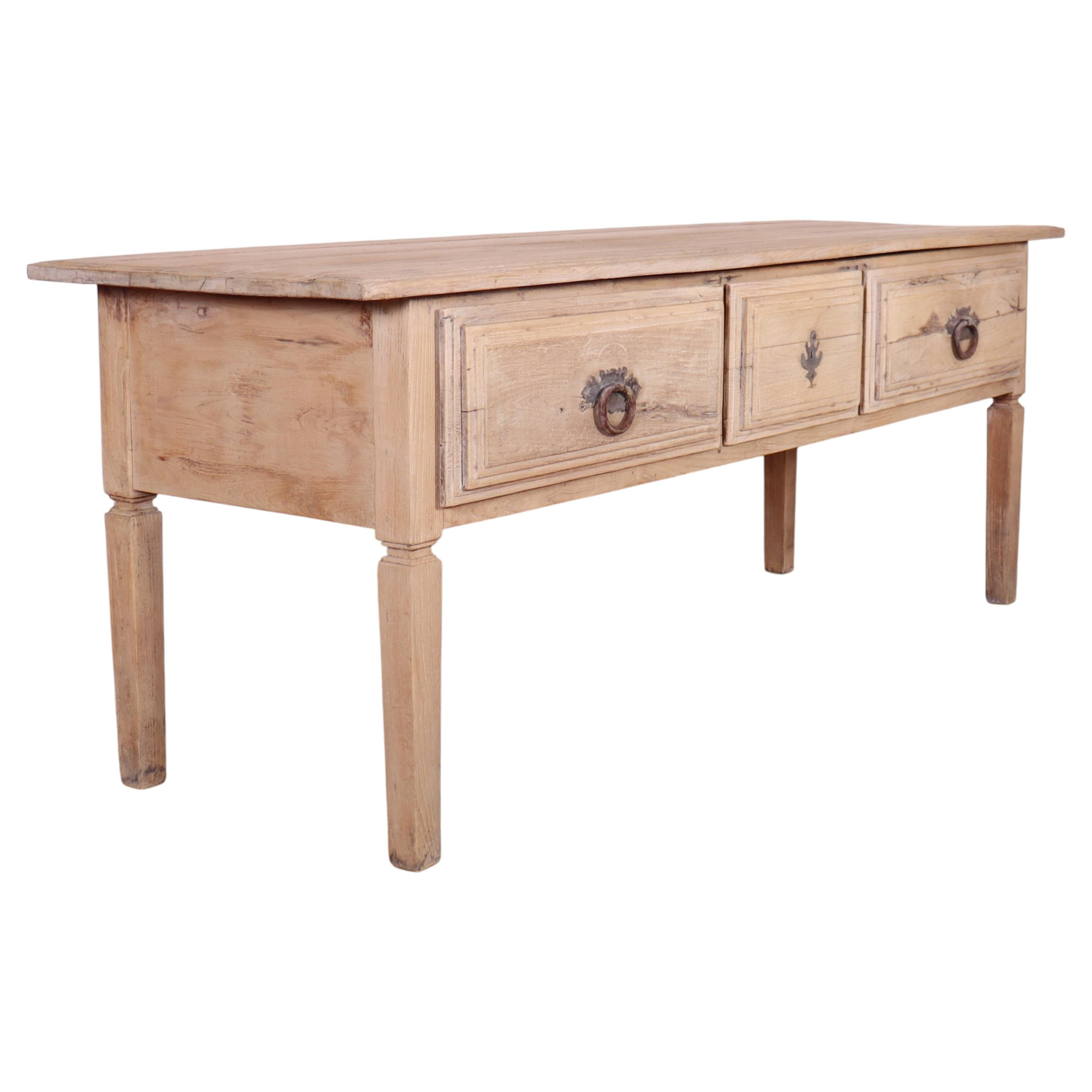 Portuguese Bleached Dresser Base For Sale
