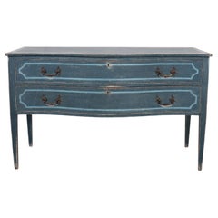 Italian Painted Serpentine Commode