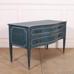 Italian Painted Serpentine Commode