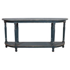 English Bowended Console Table