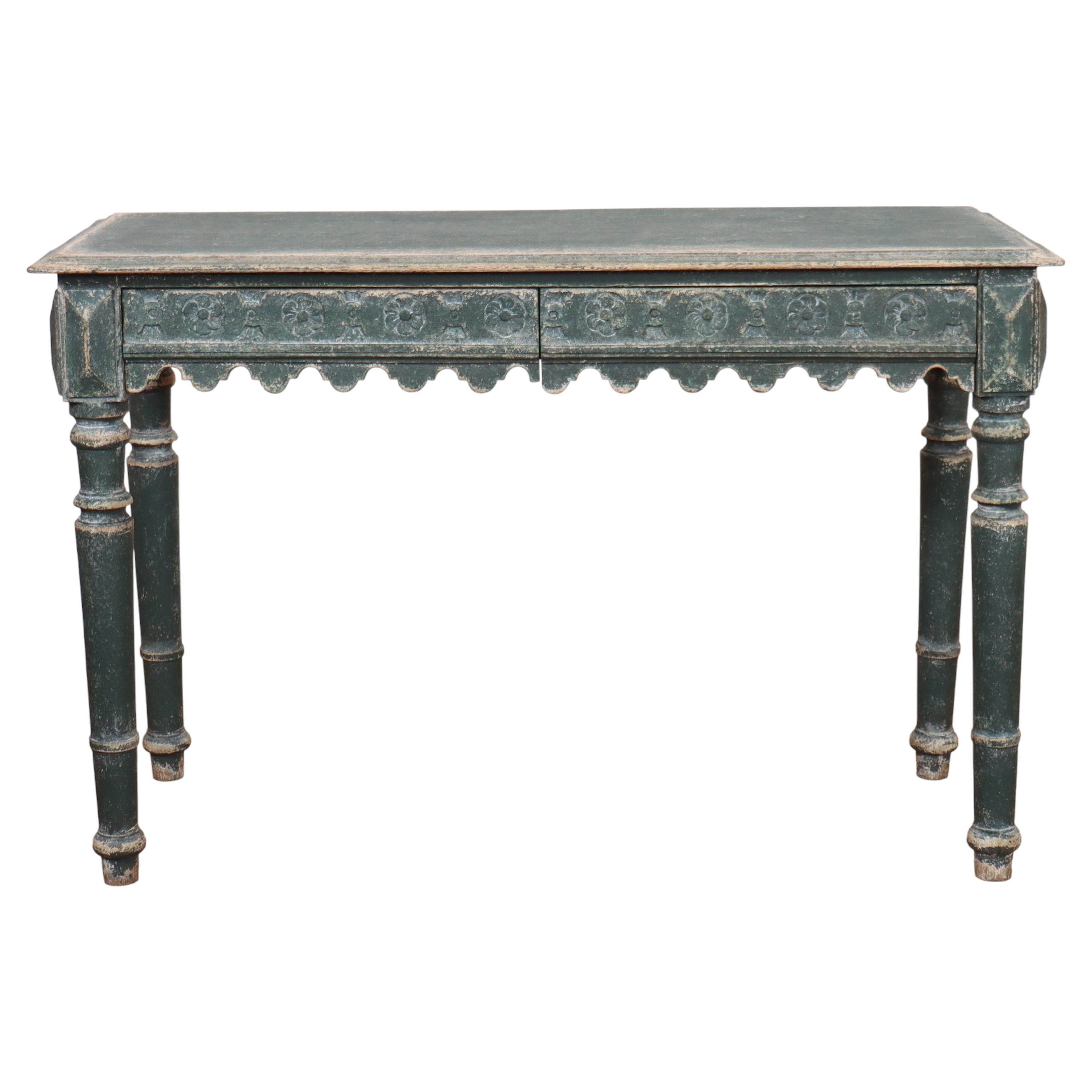 English Gothic Style Side Table