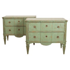 Pair of Swedish Breakfront Commodes