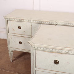 Pair of Swedish Breakfront Commodes