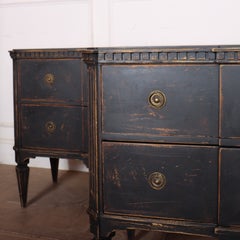 Pair of Swedish Breakfront Commodes