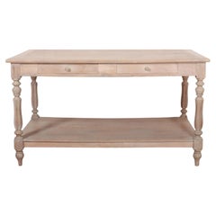French Bleached Drapers Table