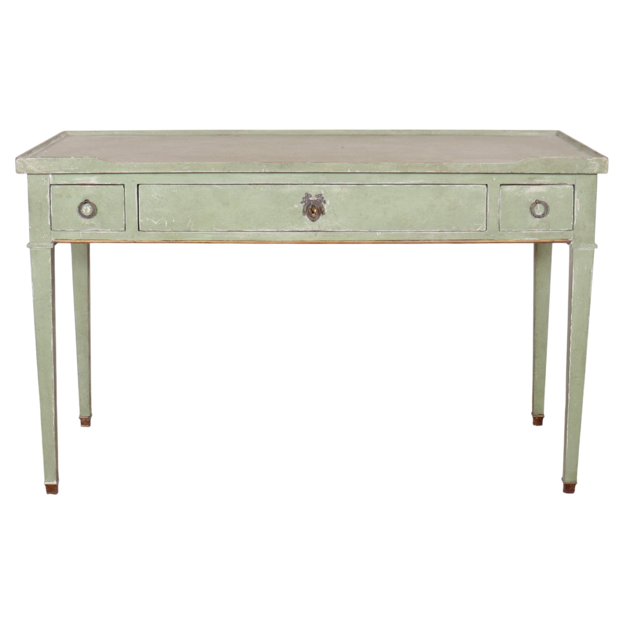 English Painted Desk/ Bedside Table