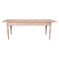 Large 19th Century Spanish Elm Farmhouse Dining Table
