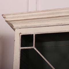 18th Century English Painted Glazed Bookcase