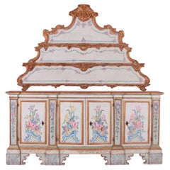 18th Century Venetian Original Painted Sideboard.