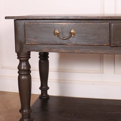 English Painted Potboard Dresser Base