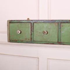 English Wall Hanging Bank of Drawers