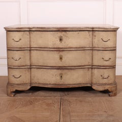 18th Century Danish Serpentine Commode