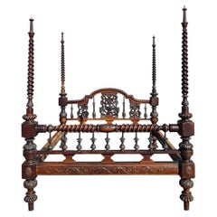 Anglo-Indian Four Poster Bed