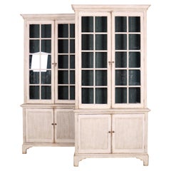 Pair of Swedish Painted Bookcases