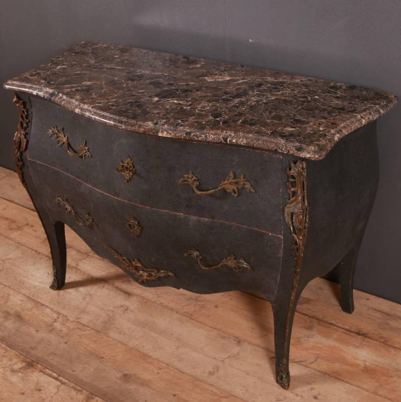 19th Century French Painted Rococo Commode 1