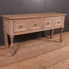 Bleached Oak Dresser Base