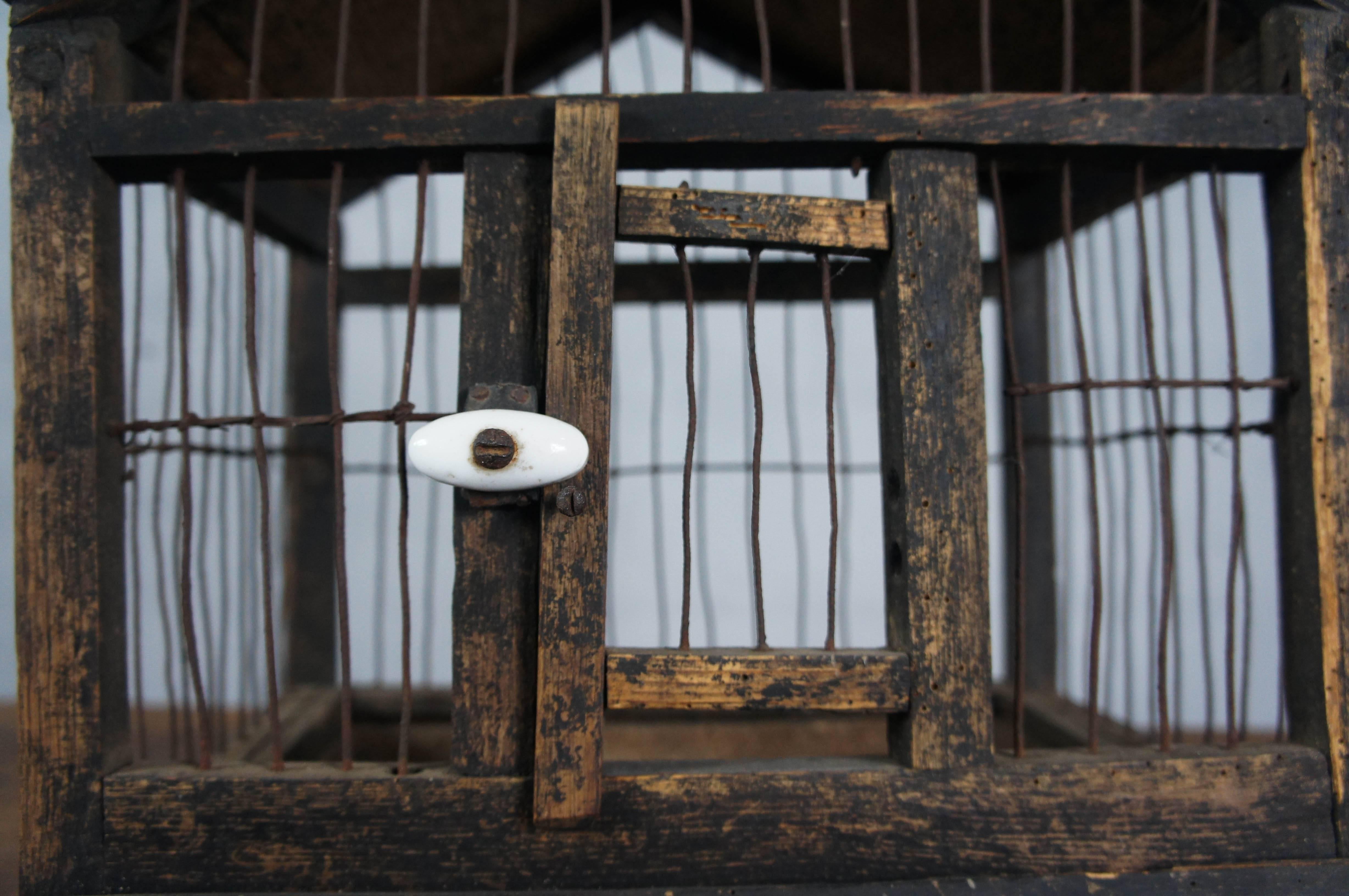 French Folk Art Bird Cage