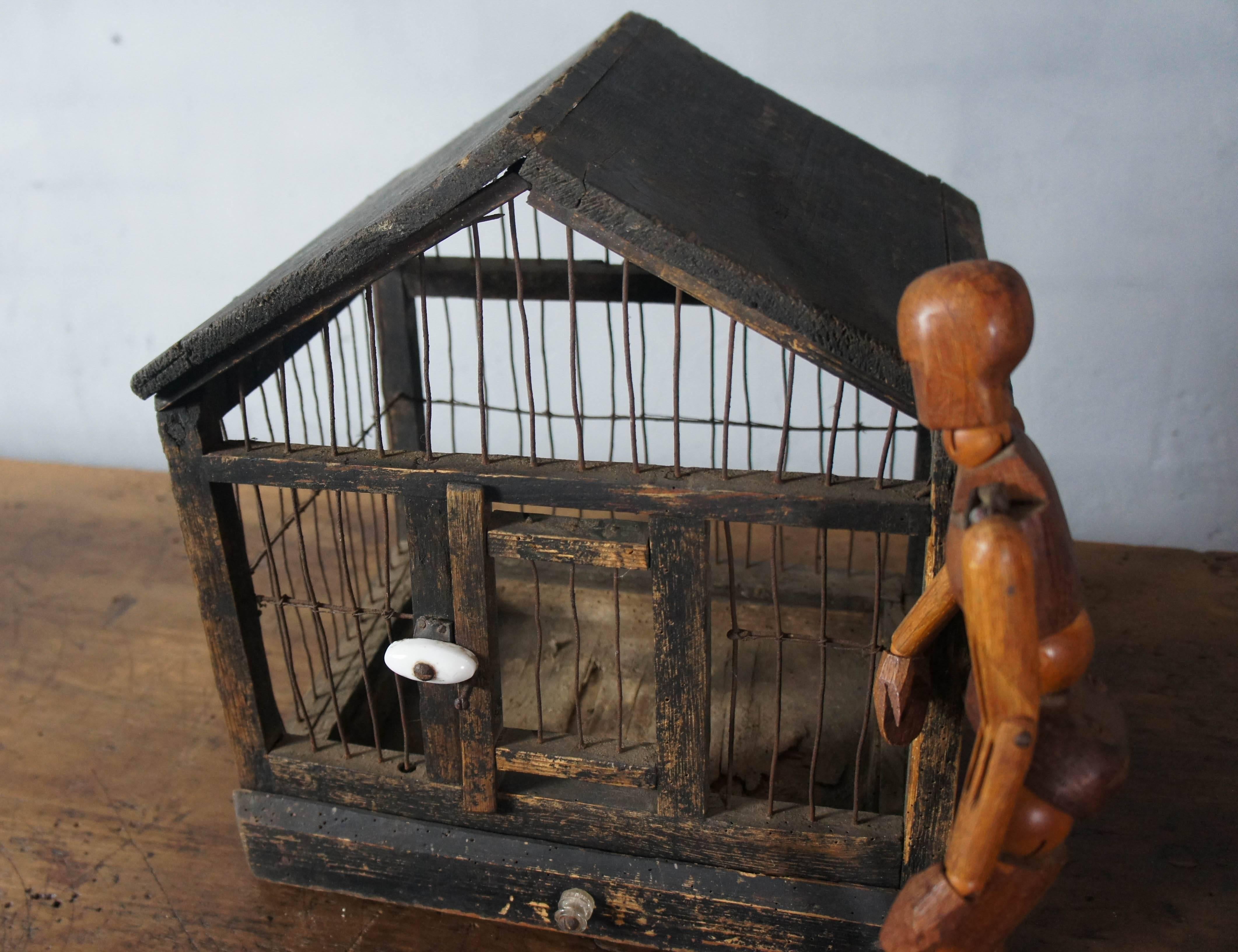 19th Century Folk Art Bird Cage