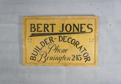 Vintage Wooden Advertising Sign