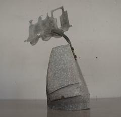 Folk Art Galvanised Train Chimney Cowl