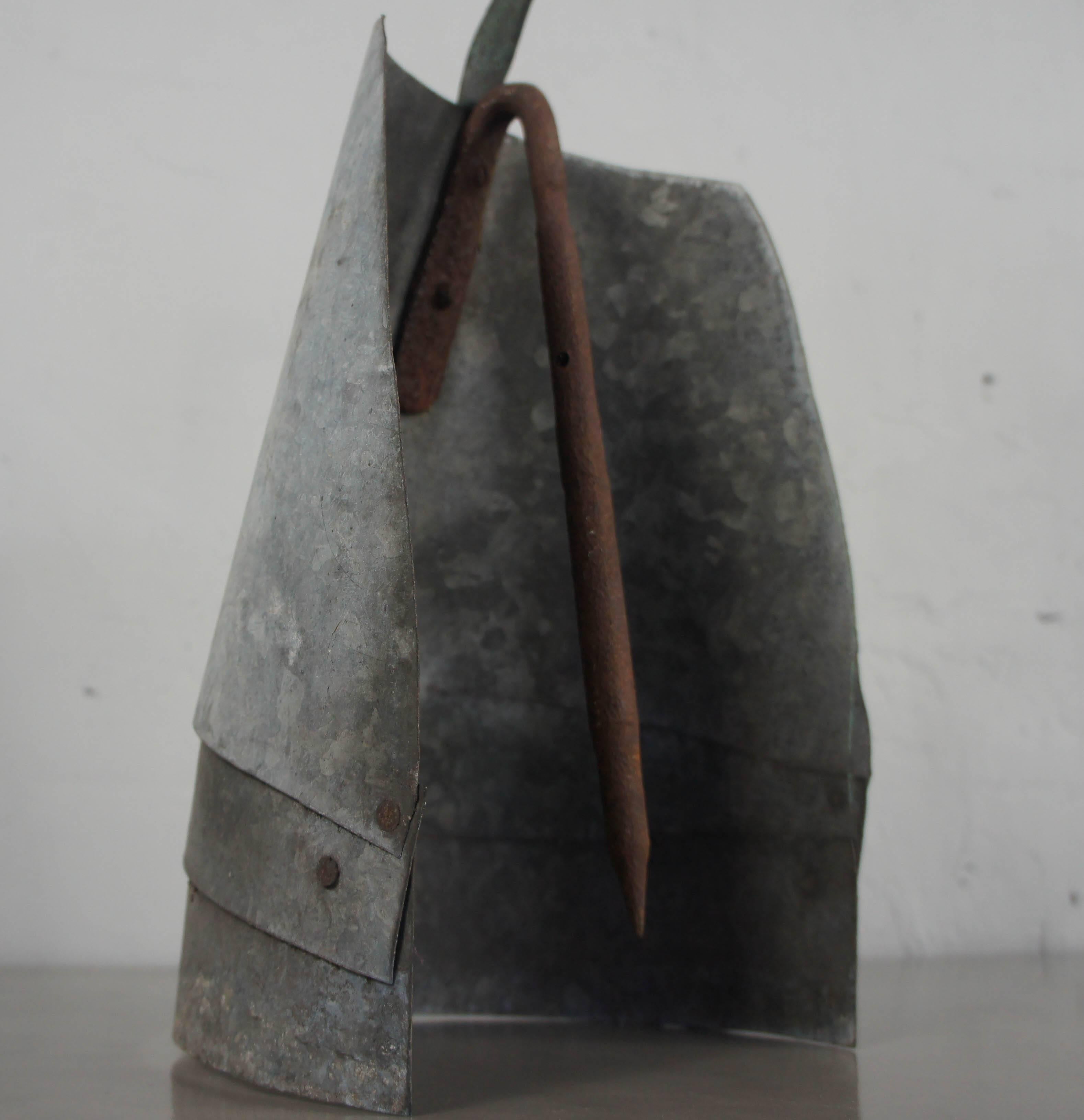 Folk Art Galvanised Train Chimney Cowl In Excellent Condition For Sale In Culverthorpe, Lincs