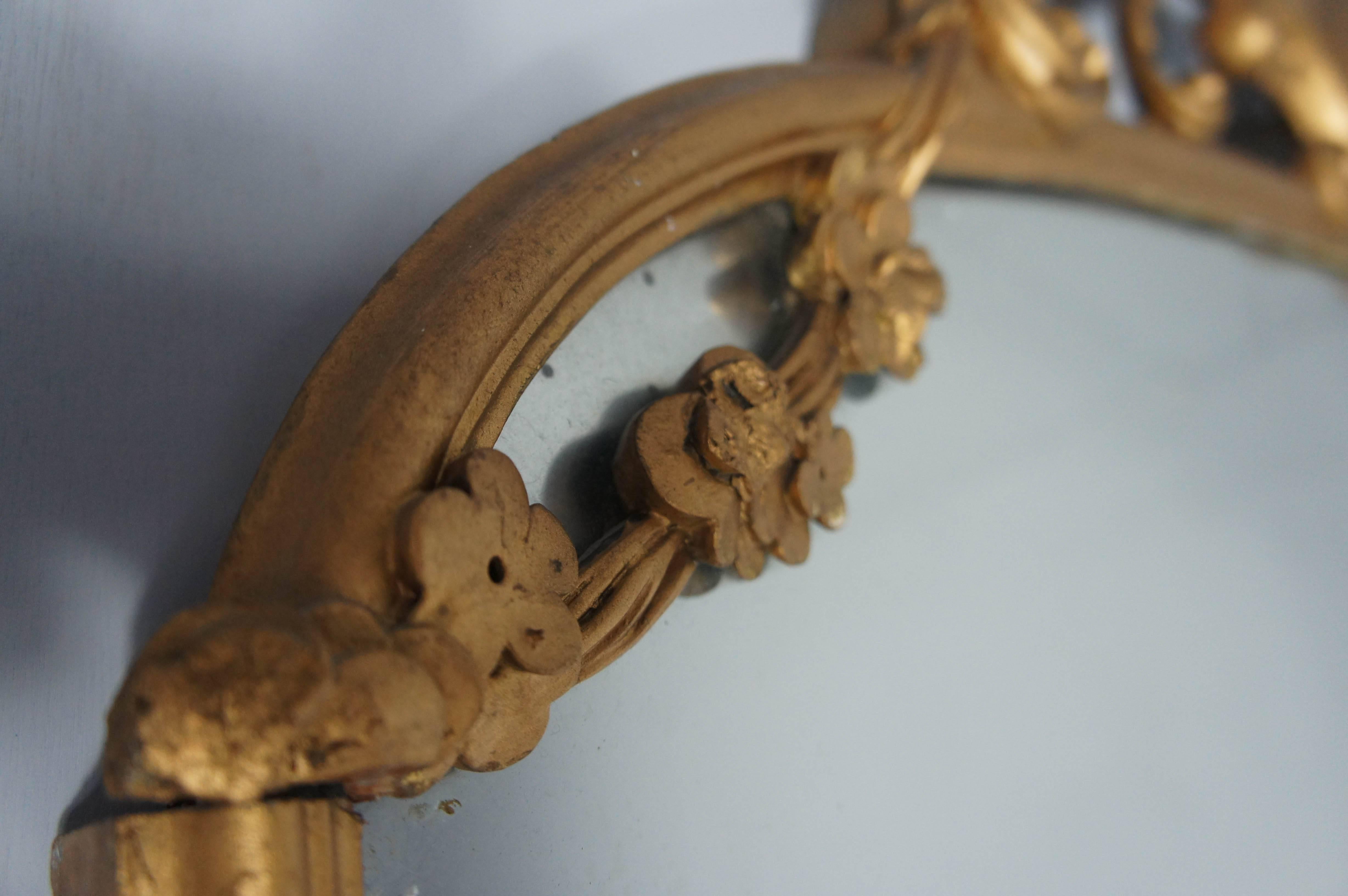 Large 19th Century Gilt Framed Wall Mirror In Good Condition In Culverthorpe, Lincs