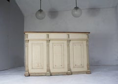 19th Century Pine Shop Counter Waiter Station Kitchen Island Sideboard Desk