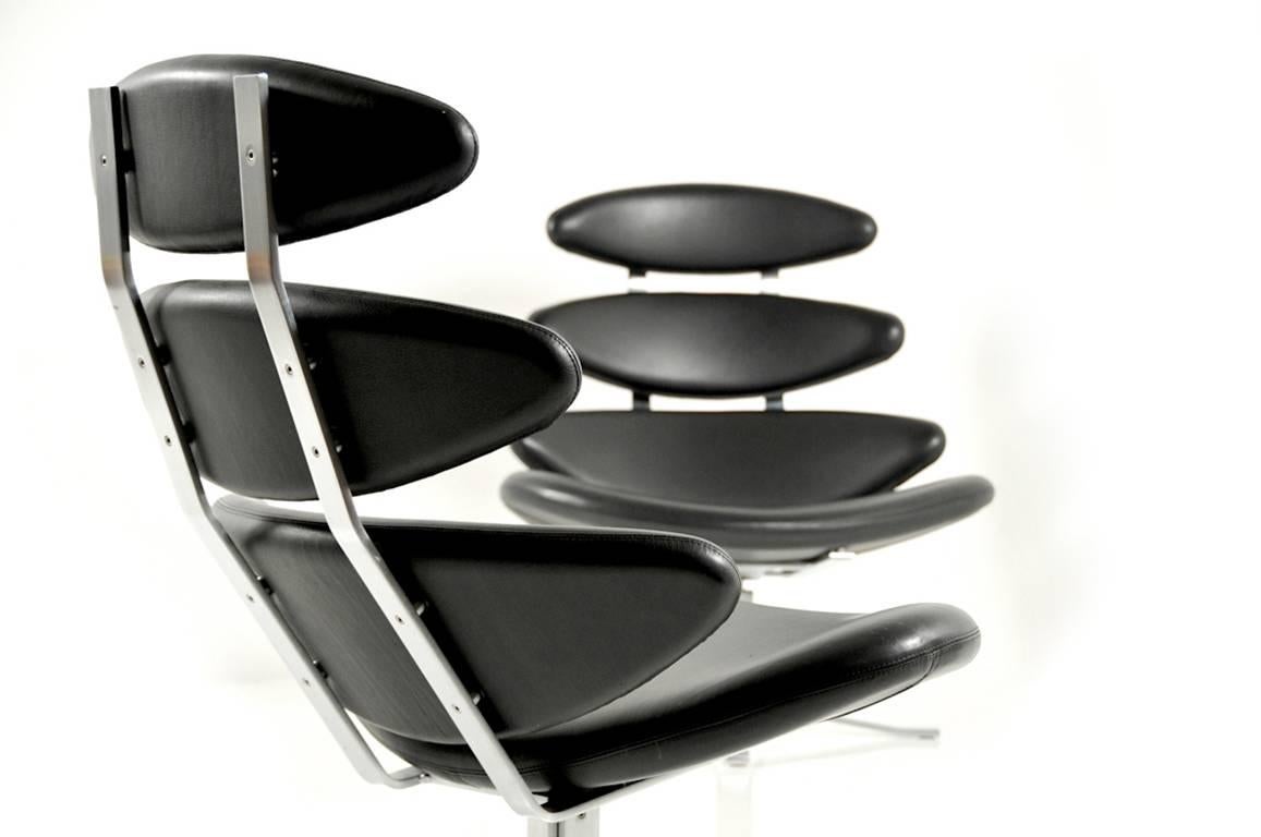 Pair of Corona Chairs by Poul M. Volther 1