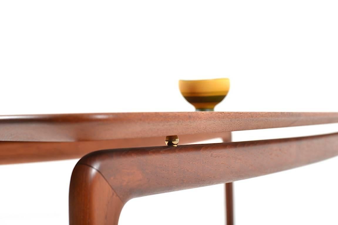 Scandinavian Modern Peter Hvidt & Orla Mølgaard Nielsen Sofa Table For Sale