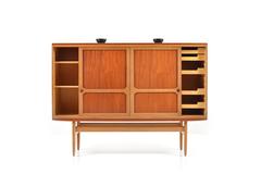 Mid-Century Danish Highboard in Teak and Oak