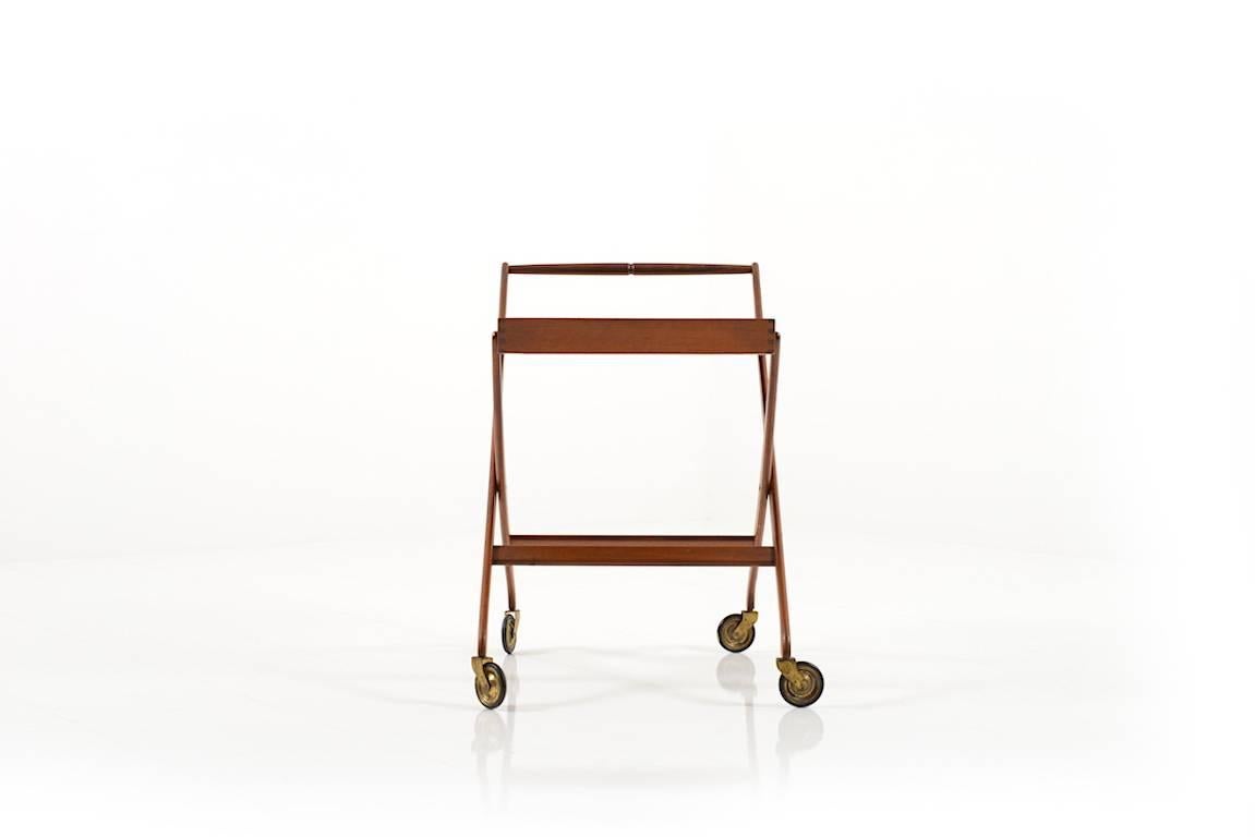 Mid-Century Danish Service Trolley in Teak 1