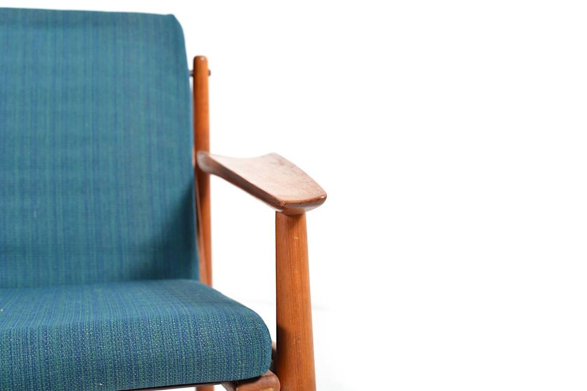 Scandinavian Modern Grete Jalk Three-Seat Sofa in Teak For Sale