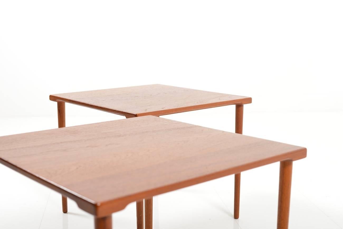 Mid-20th Century Pair of Mid-Century Danish Teak Side Tables by France & Son