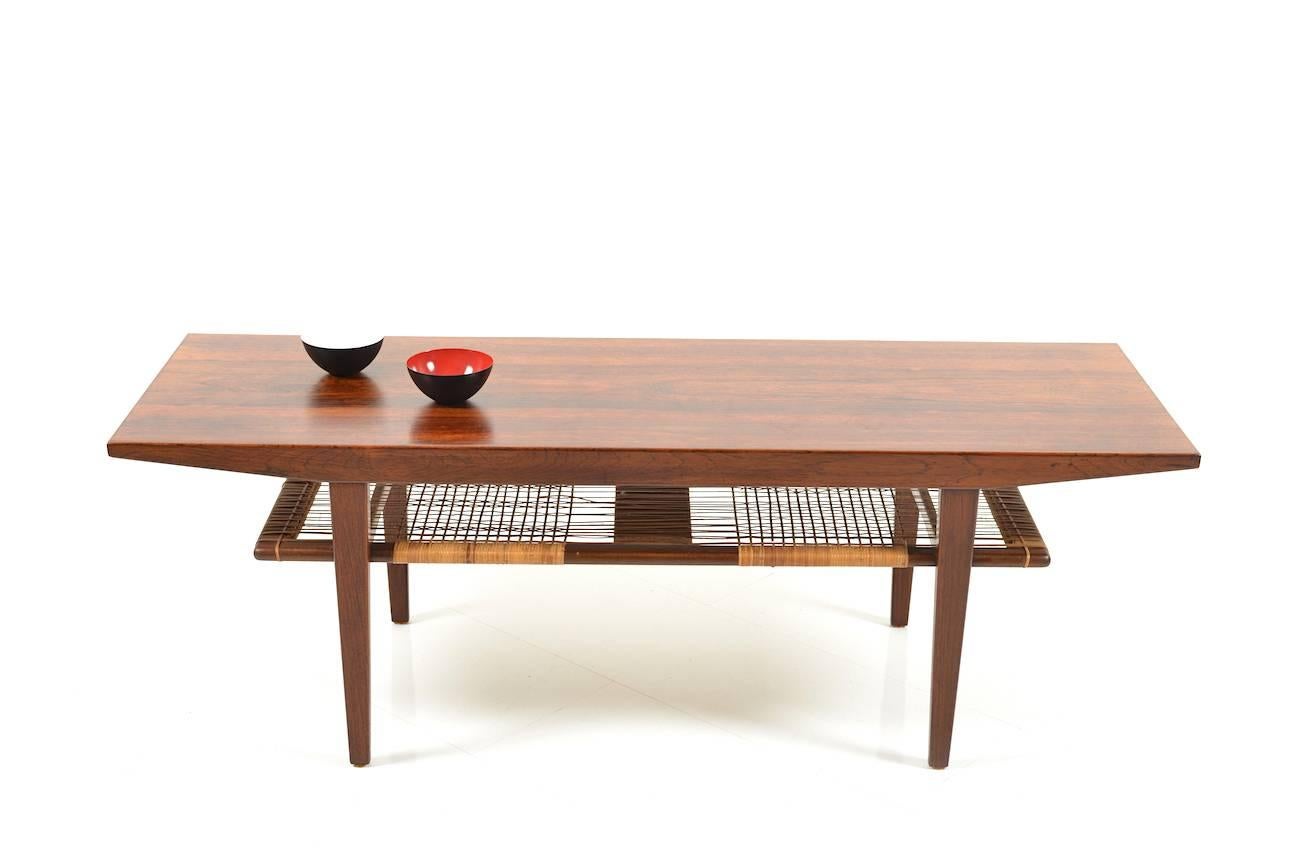 Scandinavian Modern Fine Danish Rosewood Sofa Table, 1960s For Sale