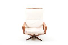 Arne Wahl Iversen Swivel Lounge Chair by Komfort, Denmark, 1960s