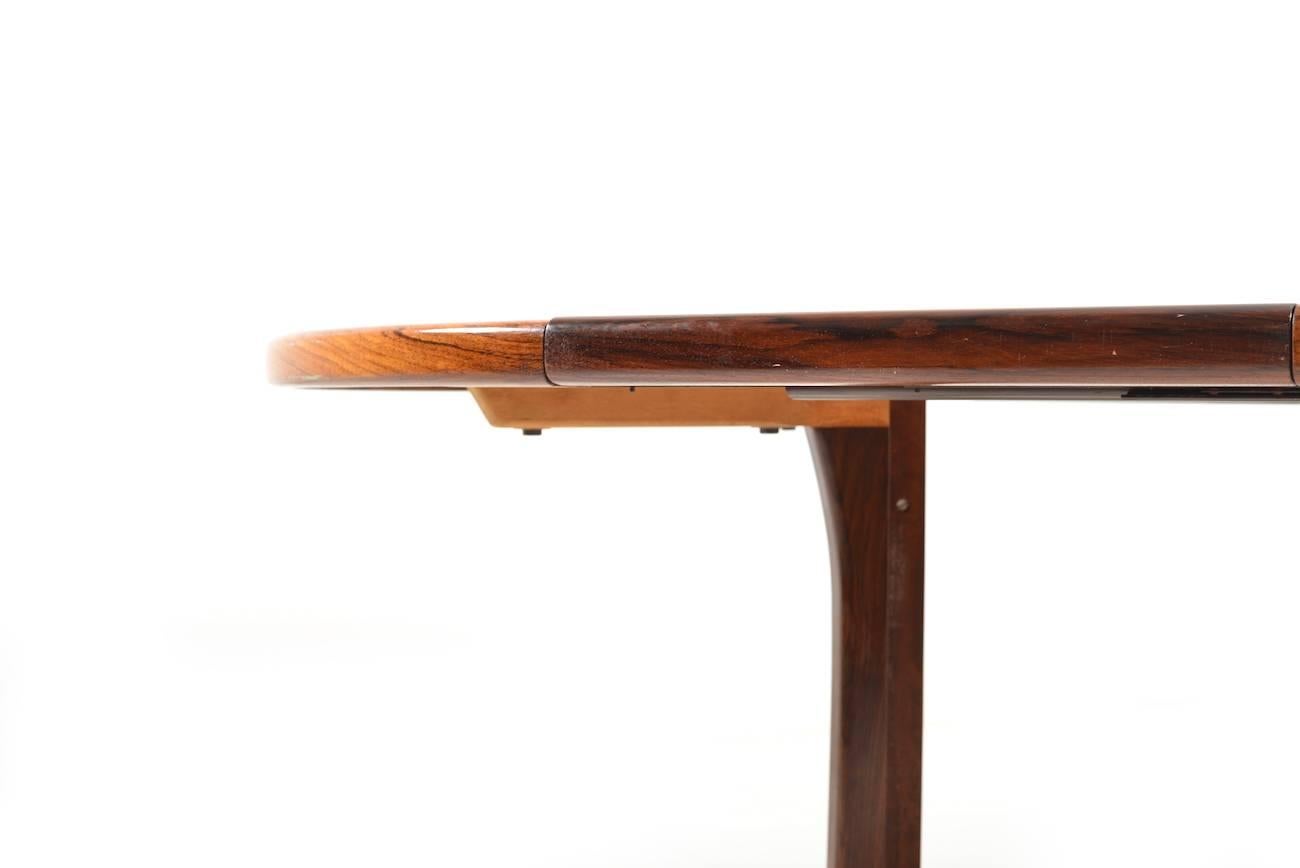 Circular/Extendable Rosewood Dining Table by Faarup 3