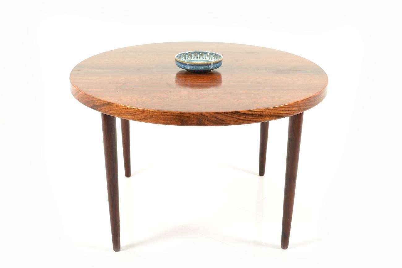 Mid-20th Century Round or Oval Expandable Danish Rosewood Dining Table