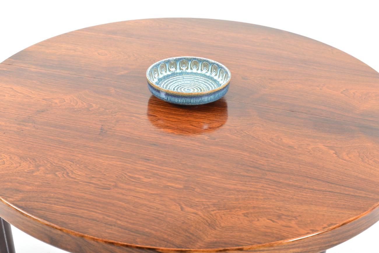 Round or Oval Expandable Danish Rosewood Dining Table 3