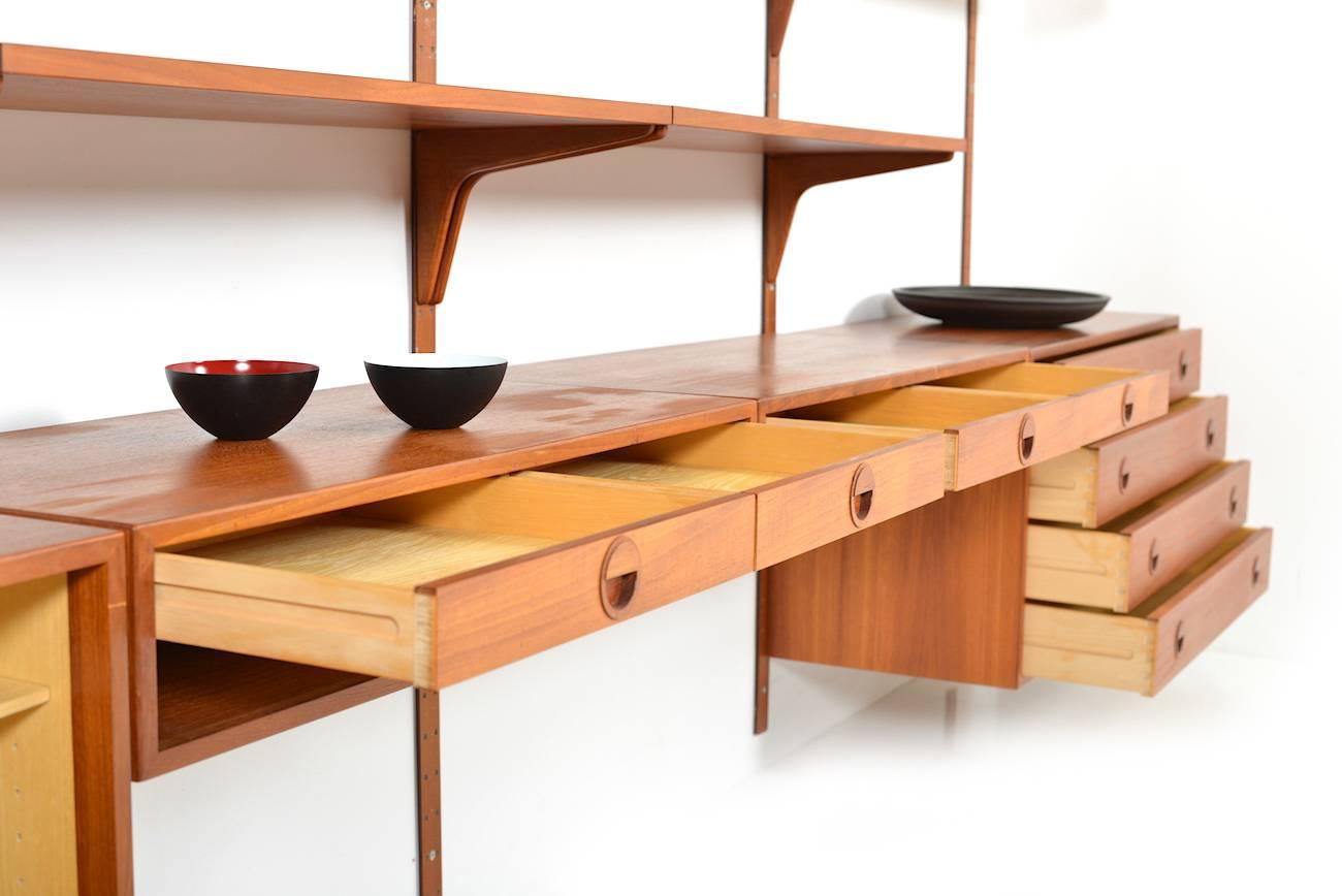 Exclusive and Rare Teak Wall Unit by Rud Thygesen & Johnny Sørensen 1